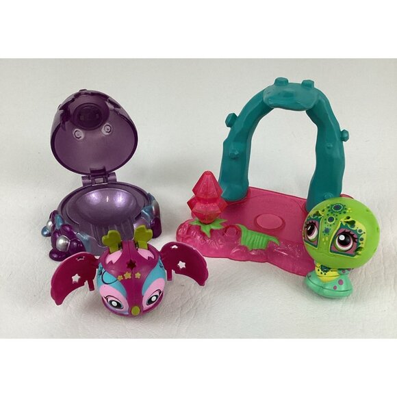 Zoobles Spring To Life Howard Owl Turk Turtle Figures Petagonia Habitat Playset - Picture 6 of 7